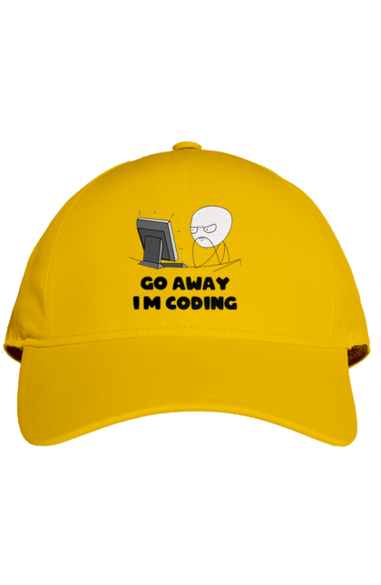 Кепка з принтом "Іди Я кодую". Айті, айтішник, для айтішника, для програміста, йди я кодую, майстер коду, подарунок айтішнику, подарунок програмісту, програміст, розробник. 2070702