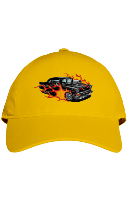 Кепка з принтом "Машина Вогонь". Автомобіль, вогонь, машина. 2070702