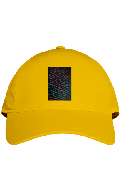 Кепка з принтом "Код". Angular, c, css, html, it, javascript, jquery, php, python, react, svelt, vue, айтишник, айті, гумор, код, кодувати, прогер, програміст, програмісти, ти ж, ти ж програміст, тиж програміст. 2070702