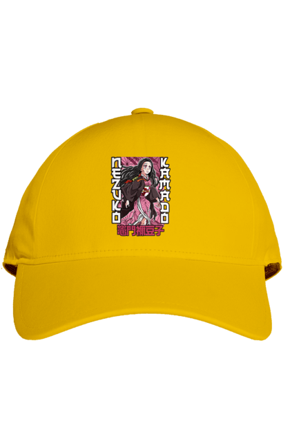 Cap with prints Demon Slayer Nezuko. Anime, demon slayer, kimetsu no yaiba, manga, nezuko, serial. 2070702