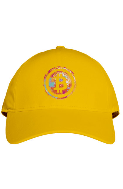 Кепка з принтом "Біткоїн". Биткоин, бінарний, біткоїн, біткойн, валюта, гроші, крипто, програміст, хакер. 2070702