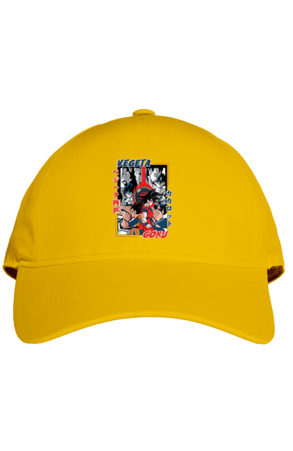 Cap with prints Dragon Ball. Anime, dragon ball, goku, manga, tv series, vegeta. 2070702