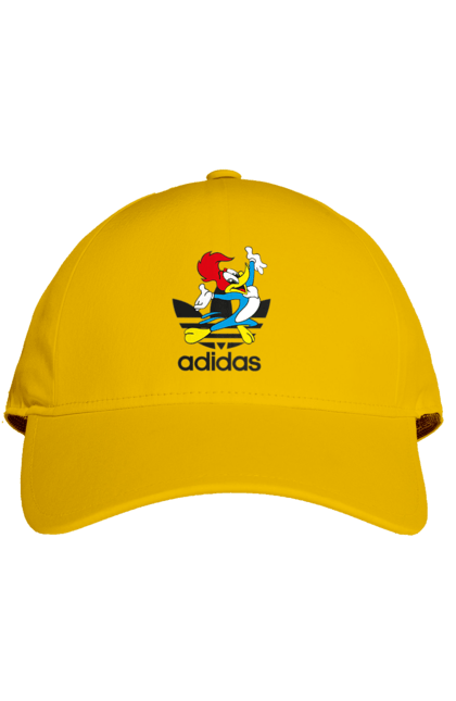 Кепка з принтом "Adidas Вуді Вудпекер". Adidas, woody woodpecker, адідас, вуді, вуді вудпекер, дятел вуді, мультсеріал. 2070702