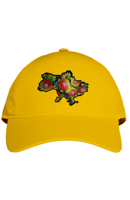 Кепка з принтом "Справжня Україна". Барви, квіти, кольрі, краса, лепестки, листя, настрій, справжня україна. 2070702