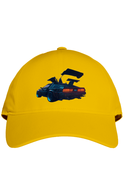 Кепка з принтом "DeLorean назад у майбутнє". Автомобіль, делореан, з фільму. 2070702