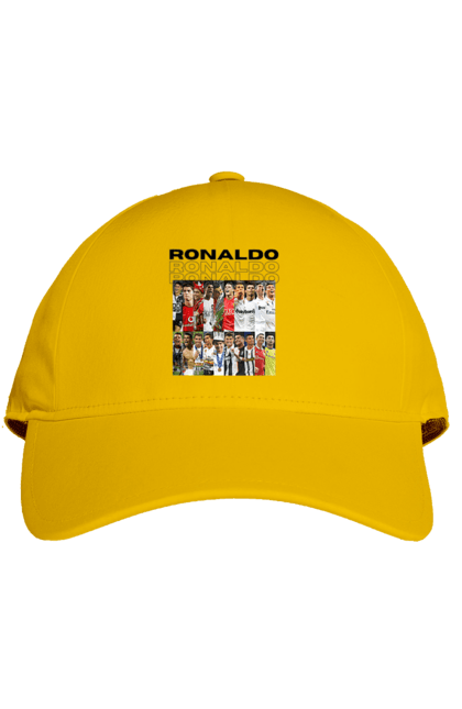 Cap with prints Cristiano Ronaldo. Attacker, captain, cristiano ronaldo, football, sport, sportsman. 2070702