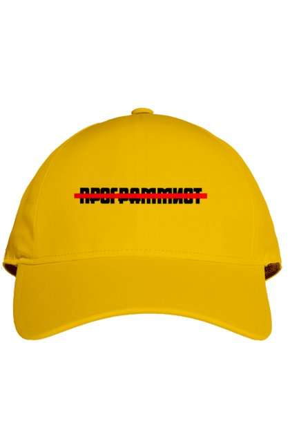 Кепка з принтом "Програміст". Angular, c, css, html, it, javascript, jquery, php, python, react, svelt, vue, айтишник, айті, гумор, код, кодувати, прогер, програміст, програмісти, ти ж, ти ж програміст, тиж програміст. 2070702