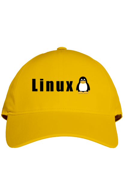 Кепка з принтом "Linux". Linux, адміністратор, айті, айтішник, безкоштовна, безкоштовно, вільна, доступність, комерційна, незалежність, операційна система, ос, пінгвін, програміст, програмне забезпечення, свобода, сервер, сисадмін, система, системний адміністратор, софт, текст, чорний. 2070702