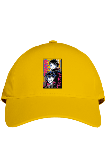 Cap with prints Boruto. Anime, boruto, enemies, manga, naruto, neon, tv series. 2070702