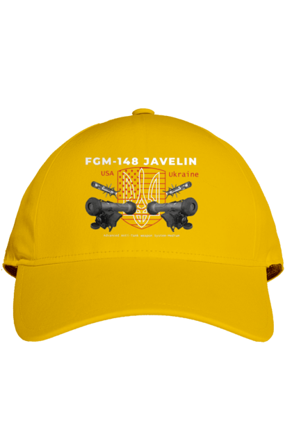 Кепка с принтом FGM 148 Javelin. Caesar, himars, javelin, nlaw, patriot, weapon, zaluzhny. 2070702