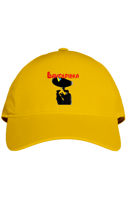 Кепка з принтом "Бандерівка". Бандера, бандерівка, війна, військово повітряні війська, вірю в зсу, все, літак, ні війні, орки, слава україні, україна, українка. 2070702