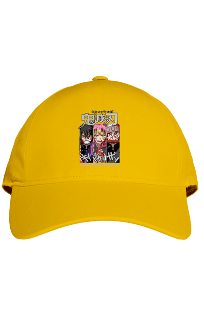 Cap with prints Demon Slayer Obanai Mitsuri Tengen. Anime, demon slayer, iguro, kimetsu no yaiba, manga, mitsuri, obanai, tengen. 2070702