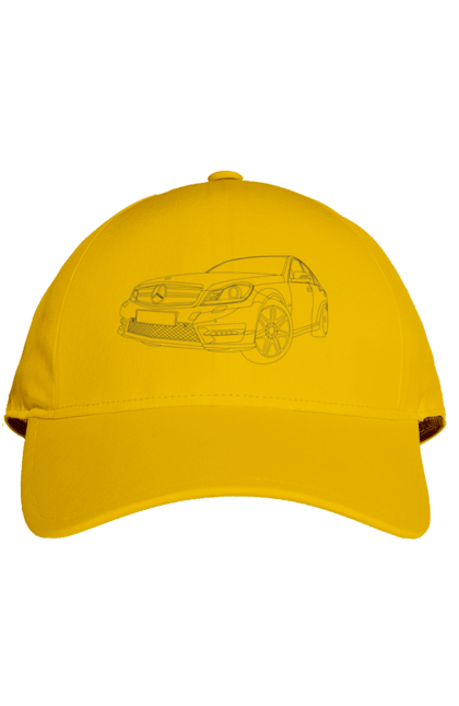 Кепка з принтом "авто мерседес". Авто, машина, мерседес. 2070702