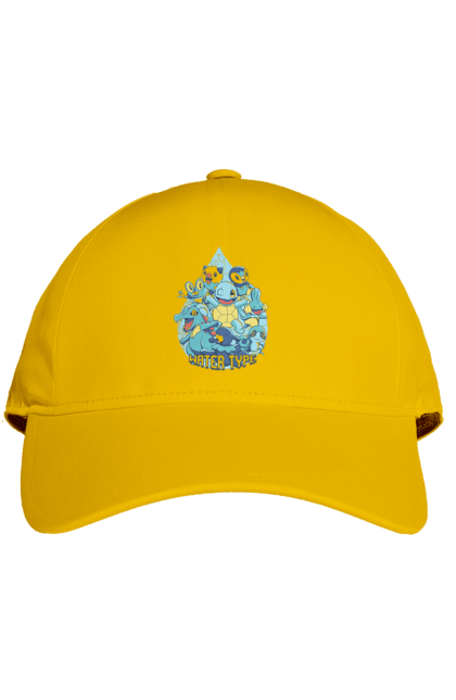 Cap with prints Pokemon Squirtle. Anime, games, nintendo, pokemon, pokemon go, squirtle. 2070702