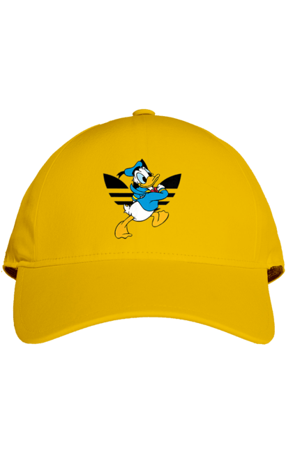 Кепка з принтом "Adidas Дональд Дак". Adidas, daisy duck, donald duck, адідас, дейзі дак, дональд дак, мультсеріал, мультфільм. 2070702