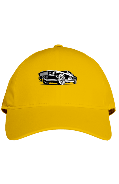Кепка з принтом "Автомобіль". Автомобіль, америка, мустанг, потужний, форд, форсаж. 2070702