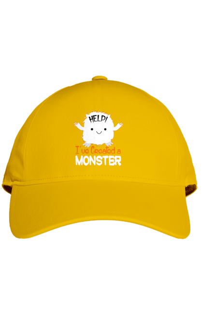 Cap with prints Help! I've created a monster. Creation, halloween, help, holiday, monster. 2070702