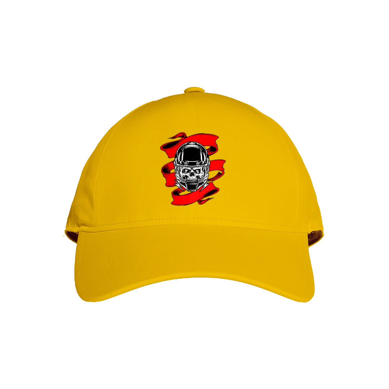 Skull in a motorcycle helmet