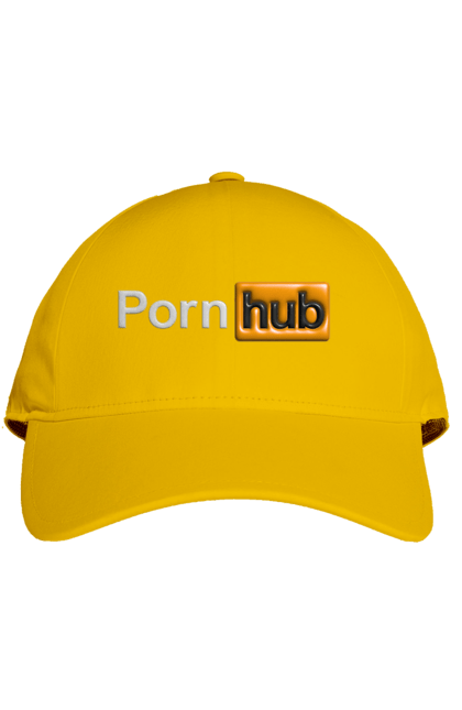Кепка з принтом "Порно Хаб". Гумор, логотип порнохаб, молодіжна, порно хаб, порнхаб. 2070702