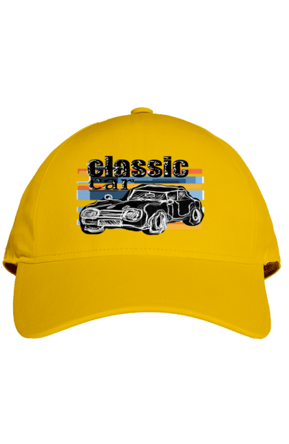Кепка з принтом "Принт Класичний Автомобіль". Автомобіль, класичний, ретро авто, старовинний автомобіль. 2070702