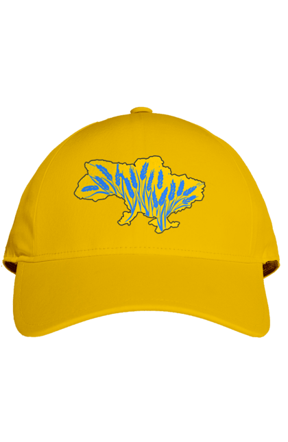 Кепка з принтом "Україна". Зерно, мапа, патріотичне зображення, пщениця, україна, українська тематика. 2070702