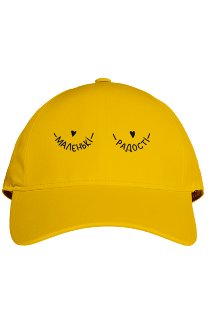 Кепка с принтом Маленькие радости. Груди, грудь, девушка, женская грудь, маленкие радости, маленькие сиськи, прикол, радость. 2070702