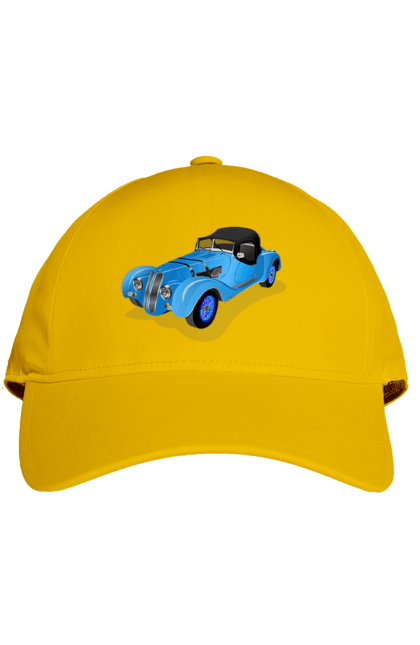 Кепка з принтом "Автомобіль". Авто, автомобиль, класика, старовинна машина, старовинний. 2070702