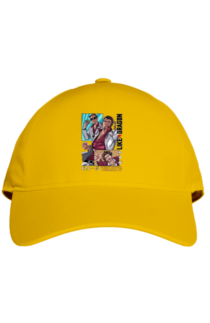 Кепка з принтом "Yakuza Кадзума Кірю". Kazuma kiryuu, like a dragon, yakuza, відеогра, гра, кадзума кірю, кірю. 2070702