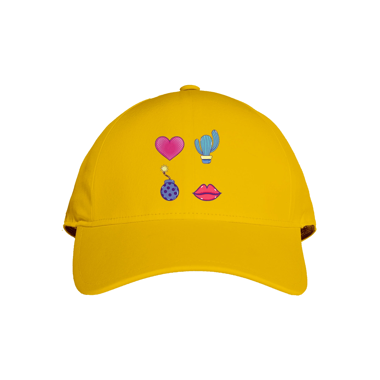 Heart, Cactus, Bomb, Lips