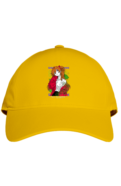 Cap with prints Evangelion Asuka. Anime, asuka, asuka langley sorry, eva 02, evangelion, eve, kaoru, manga, ray, shinji. 2070702