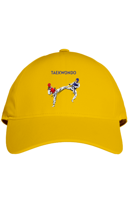 Cap with prints Taekwondo. Korea, martial arts, sport, taekwondo, training. 2070702