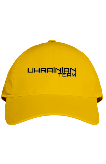 Кепка з принтом "Команда україни". Написи, патріотам, патріотичні написи, прикольні написи, українська команда. 2070702