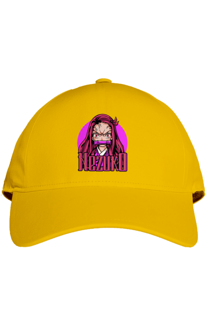 Cap with prints Demon Slayer Nezuko. Anime, demon slayer, kimetsu no yaiba, manga, nezuko, serial. 2070702