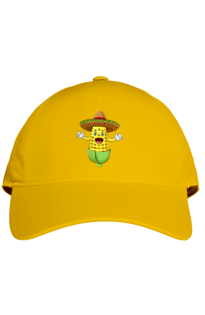 Cap with prints Sombrero Corn. Corn, food, sombrero. 2070702