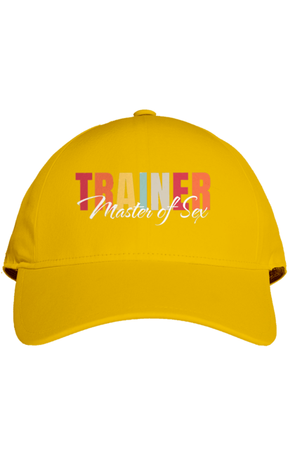 Кепка з принтом "Тренер майстер секса". Майстер сексу, секс, тренер, тренер з сексу. 2070702