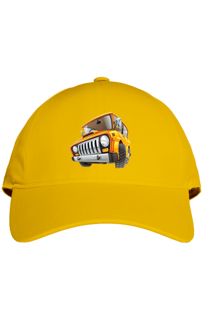 Кепка з принтом "Вантажівка". Авто, автомобіль, вантажівка, дитячий малюнок, зображення авто. 2070702