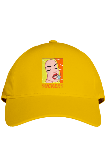 Кепка з принтом "Чупа чупс". Гумор, мем, прикольна, сакерс, смішна, чупа чупс. 2070702