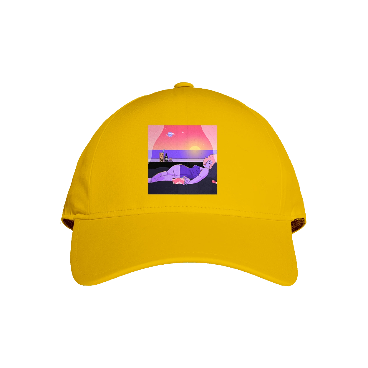 Purple Girl On Vacation