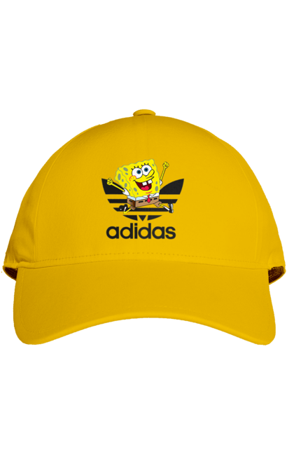 Cap with prints Adidas SpongeBob. Adidas, animated series, cartoon, spongebob, spongebob squarepants, sport. 2070702