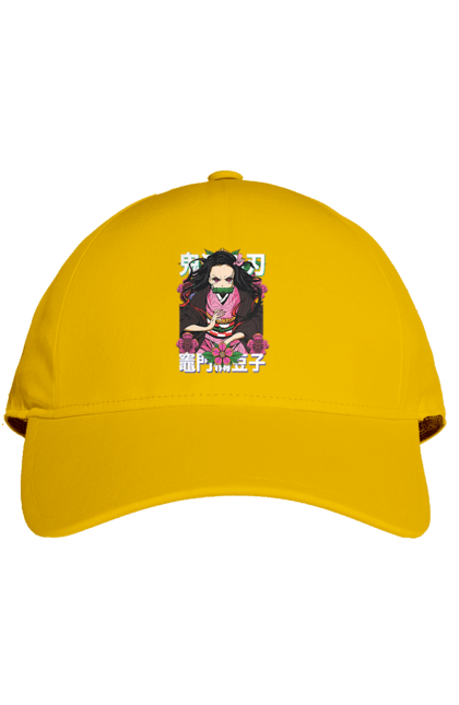 Cap with prints Demon Slayer Nezuko. Anime, demon slayer, kimetsu no yaiba, manga, nezuko, serial. 2070702