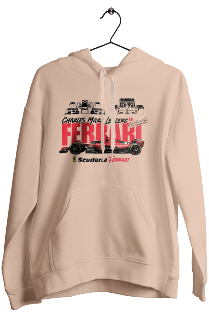 Women's hoodie with prints Scuderia Ferrari Formula 1. Auto, automobile, bolide, car, ferrari, formula 1, motorsport, race, scuderia ferrari. 2070702