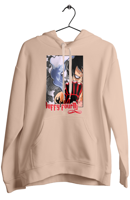 Women's hoodie with prints One Piece Luffy. Anime, luffy, manga, monkey de luffy, one piece, pirates. 2070702