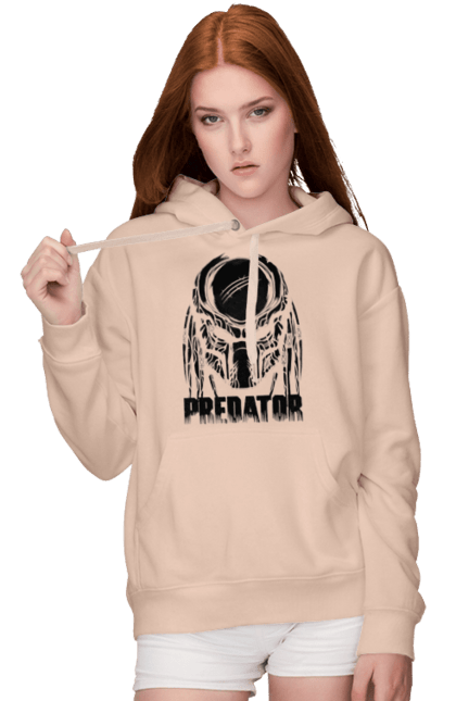 Women's hoodie with prints The Predator. Alien, cinema, film, predator, thriller. 2070702