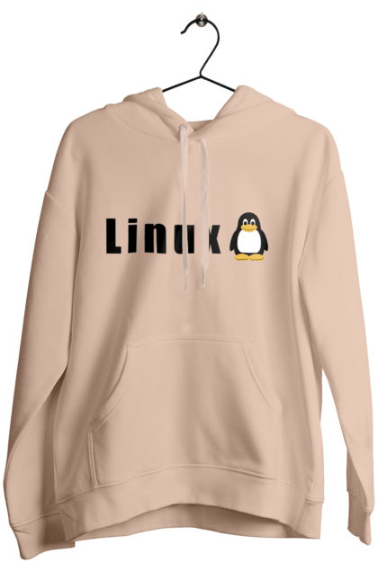 Жіноче худі з принтом "Linux". Linux, адміністратор, айті, айтішник, безкоштовна, безкоштовно, вільна, доступність, комерційна, незалежність, операційна система, ос, пінгвін, програміст, програмне забезпечення, свобода, сервер, сисадмін, система, системний адміністратор, софт, текст, чорний. 2070702
