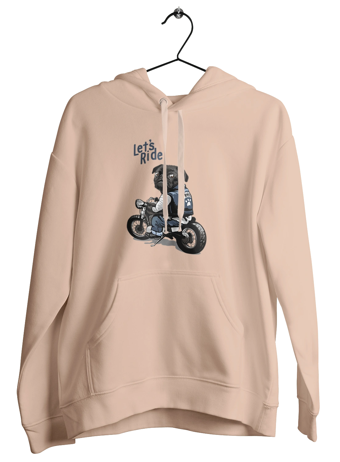 Мопс на мотоциклі