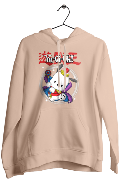 Women's hoodie with prints Yu Gi Oh! Pochacco. Brand, character, hello kitty, pochacco, yu gi oh, yugio. 2070702