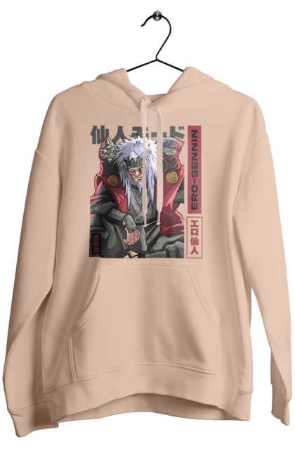 Women's hoodie with prints Naruto Jiraiya. Anime, hokage, jiraiya, manga, naruto, shinobi, shonen. 2070702