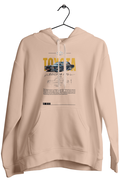 Women's hoodie with prints Toyota Corona. Auto, automobile, car, corona, toyota, toyota corona. 2070702