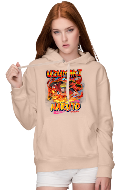 Women's hoodie with prints Naruto. Anime, character, manga, naruto, ninja, tv series. 2070702