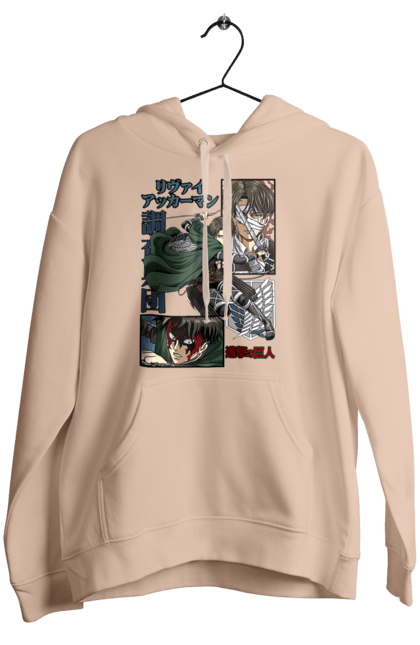 Women's hoodie with prints Attack on Titan Levi. Ackerman, anime, attack on titan, levi, manga, shingeki no kyojin, survey corps. 2070702